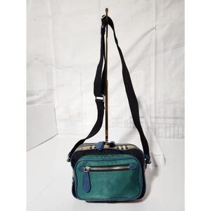 Authentic Burberry Camera Canvas Nylon Crossbody Bag